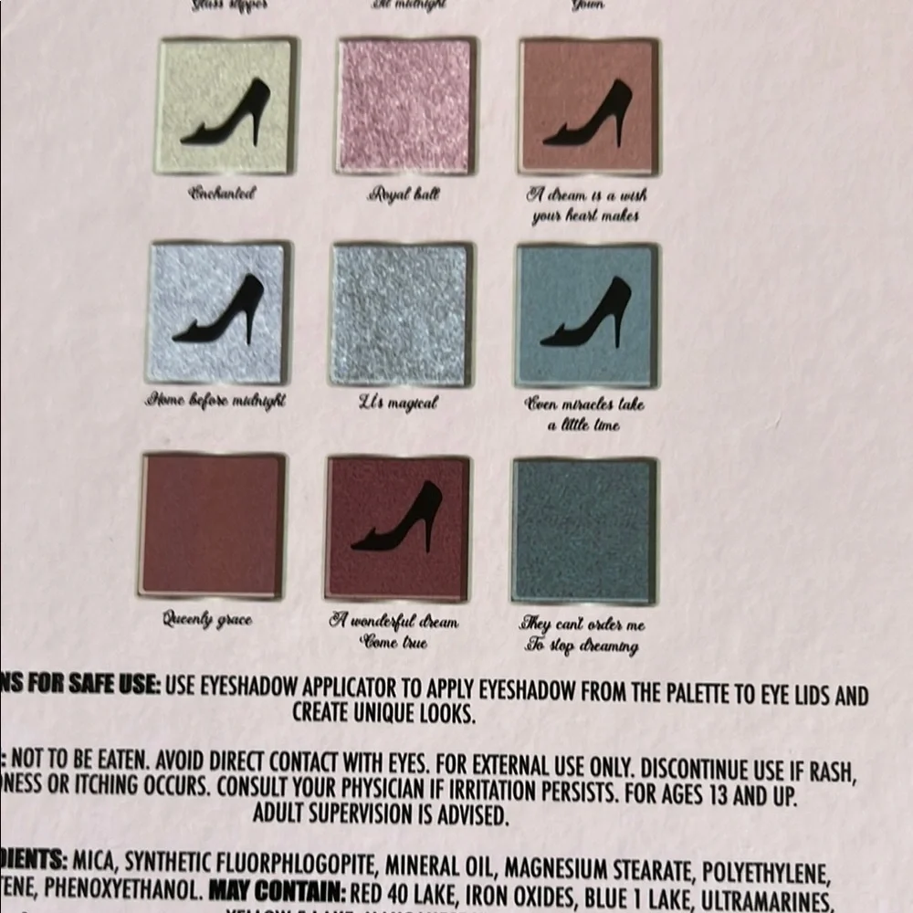 Disney Cinderella Enchanted Blue and‎ Pink Eyeshadow